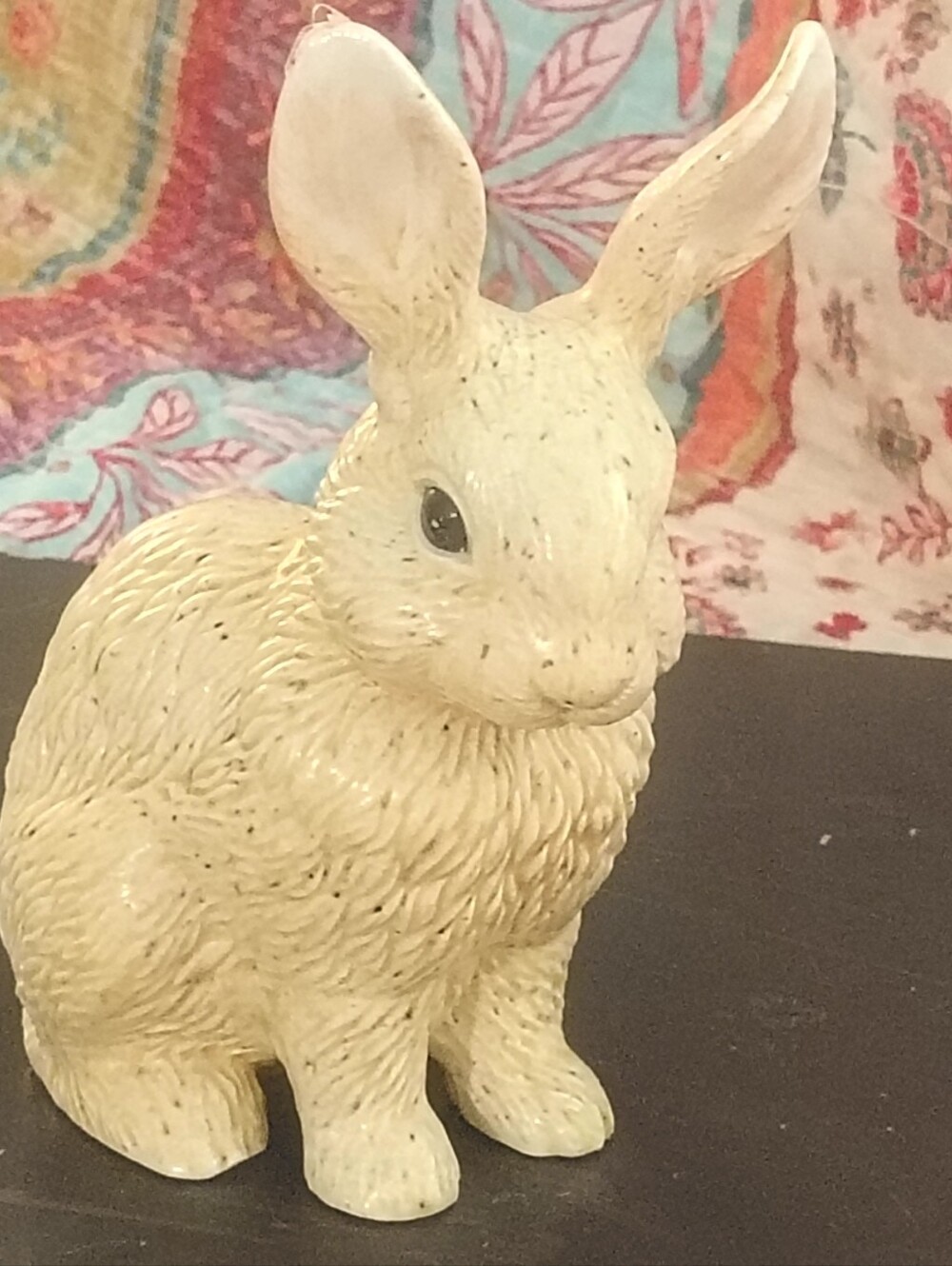 Vintage Handcrafted 8" Ceramic Bunny Rabbit Figurine Mold Signed Suzanne Larkin